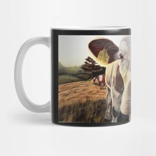 "Just Saying Hi" Cow Drawing Mug